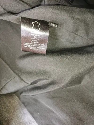 Chaqueta de cuero negro Gipsy para mujer - miniatura 4