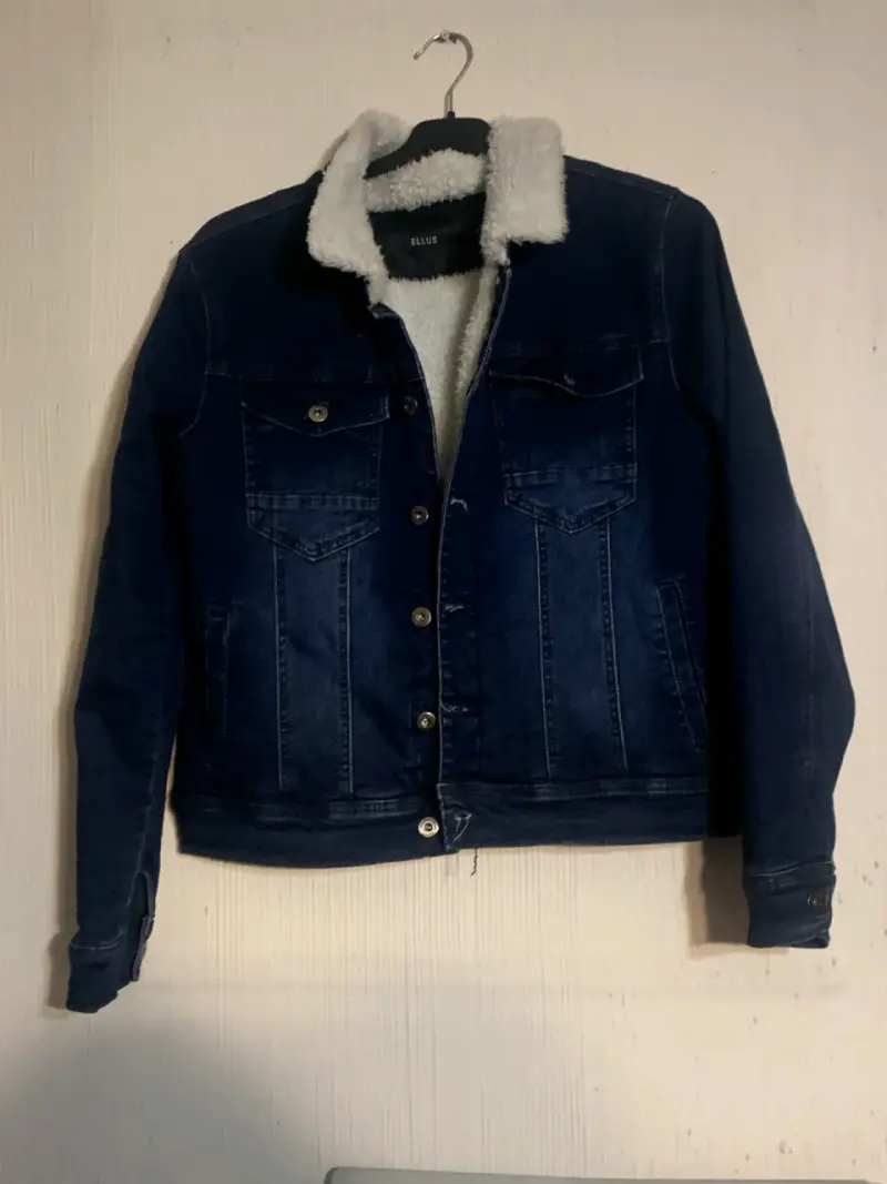 Chaqueta de mezclilla con chiporro felpudo Ellus - 1