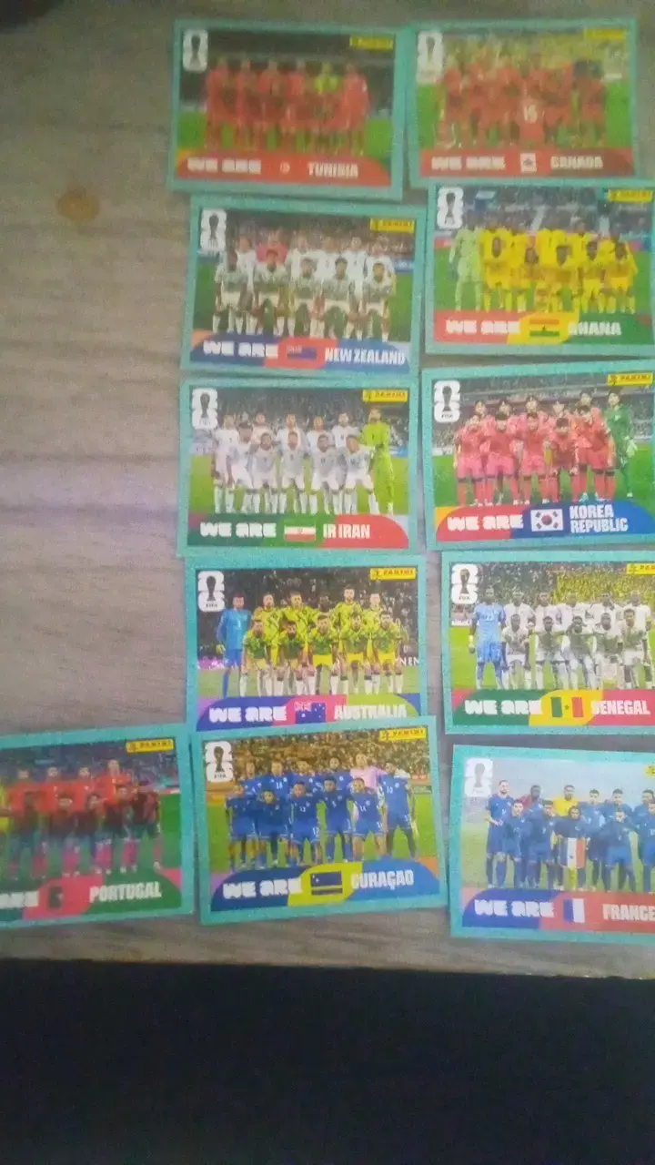 11 láminas del mundial - 1
