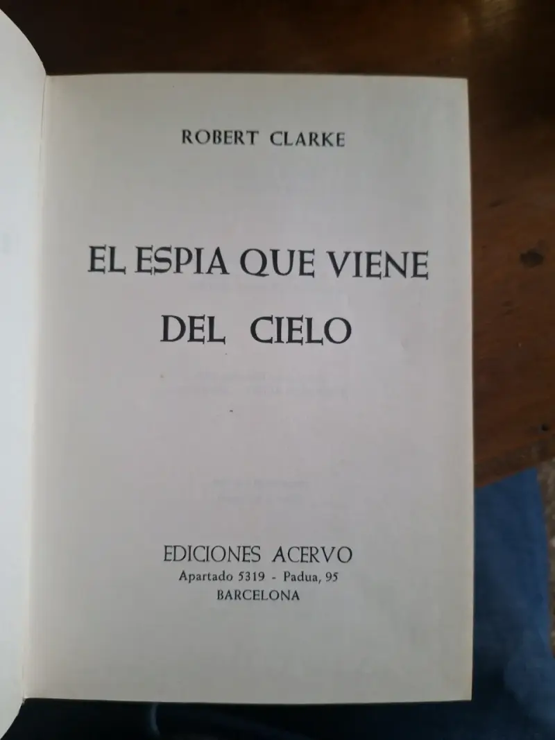 Libro 'El Espía Que Viene del Cielo' edición 1970 - 5