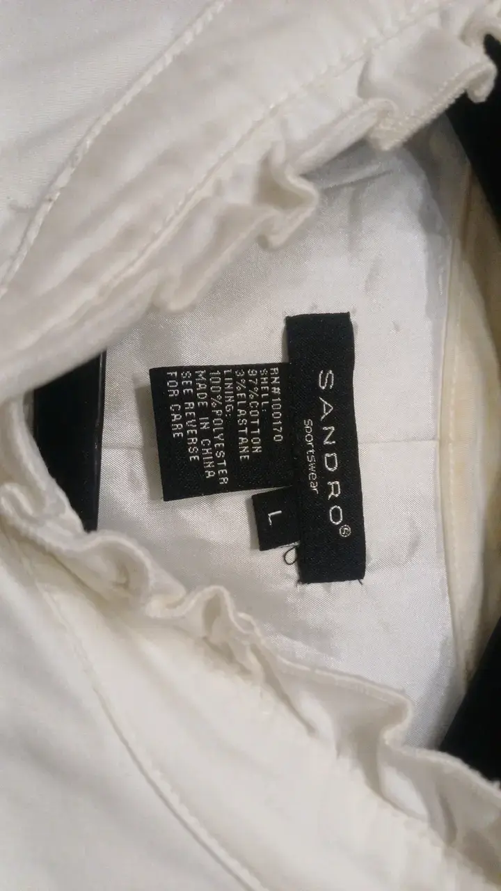 Chaqueta Blanca Sandro Mujer Talla L - 4