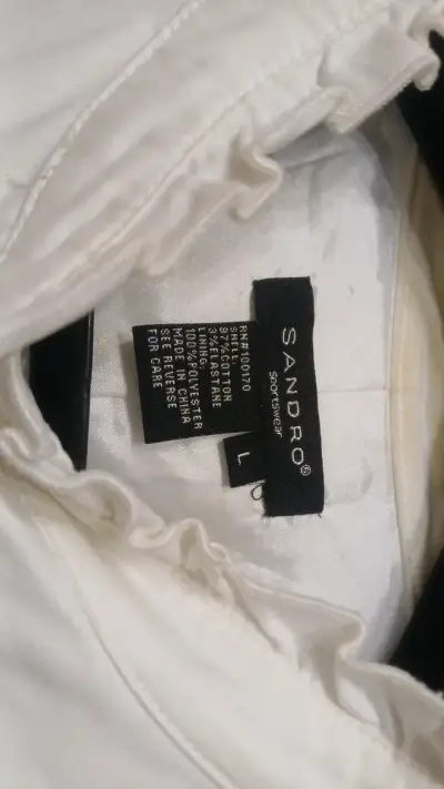Chaqueta Blanca Sandro Mujer Talla L - miniatura 4
