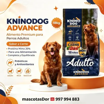 Alimento Premium para Perros Adultos Kninodog Advance 18kg - miniatura 1