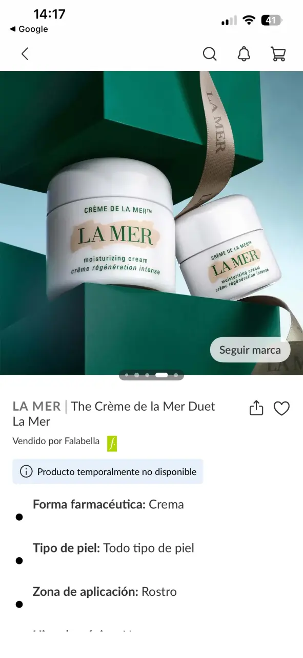 Set de lujo, Crema Hidratante La Mer Duet - 2