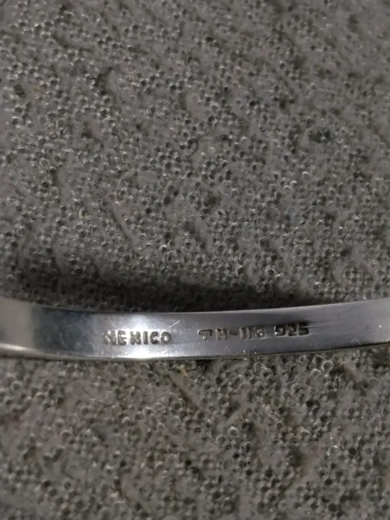 Pulsera de plata mexicana antigua - 2