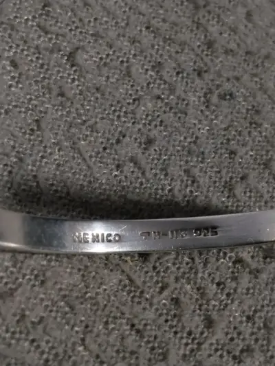 Pulsera de plata mexicana antigua - miniatura 2