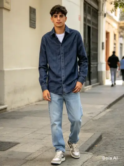 Camisa de mezclilla azul G-Star Raw para hombre S - miniatura 2