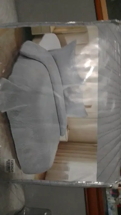 Cubrecama gris diseño floral para cama de 2 plaz - miniatura 2