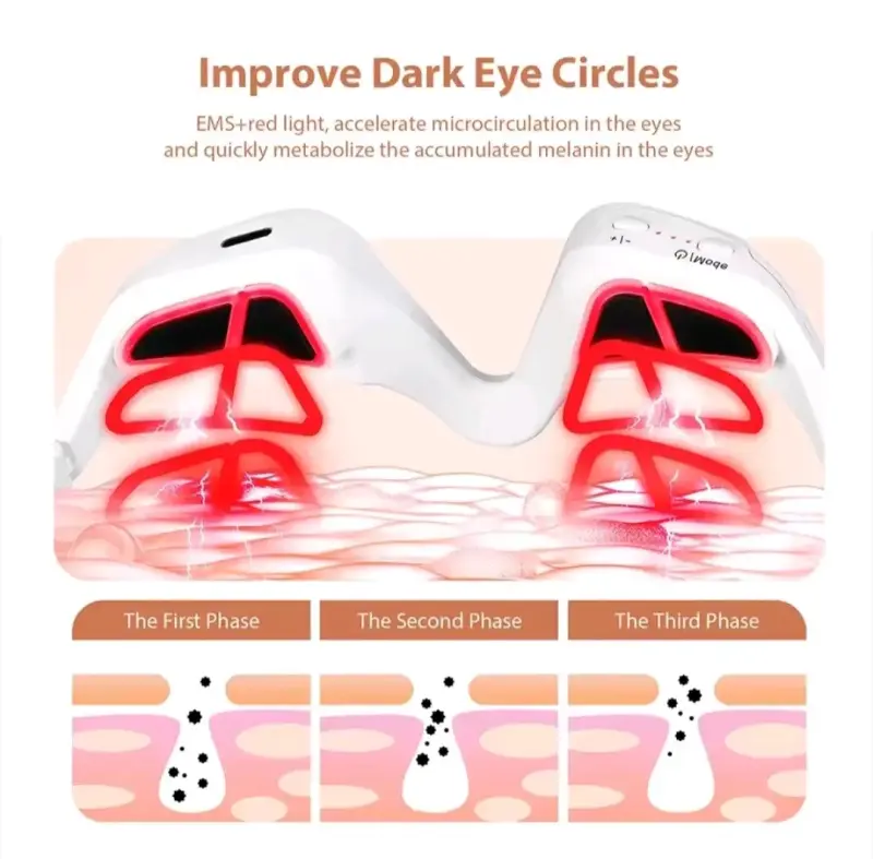 Masajeador de Ojos con Luz Roja y EMS - 4
