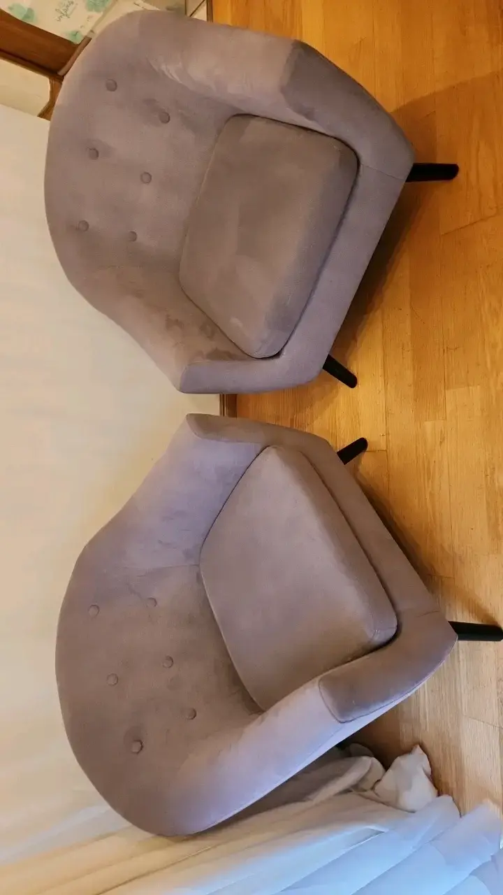 Dos sillones individuales gris moderno - 4