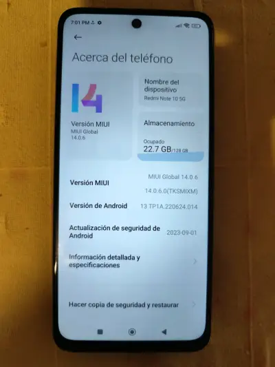 Smartphone Xiaomi Redmi Note 10 5G en buen estado - miniatura 2