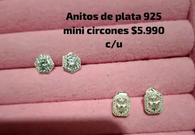 Anillos y argollas de plata 925 con circones - miniatura 1
