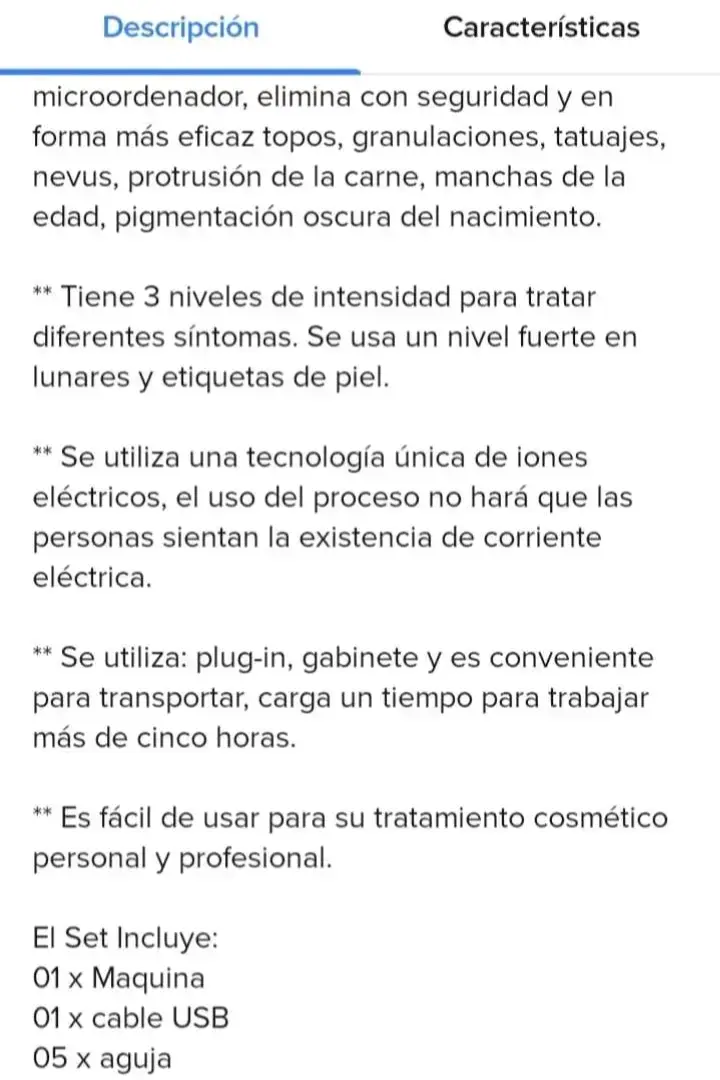Máquina Lápiz para eliminación de Luna y Ve - 5