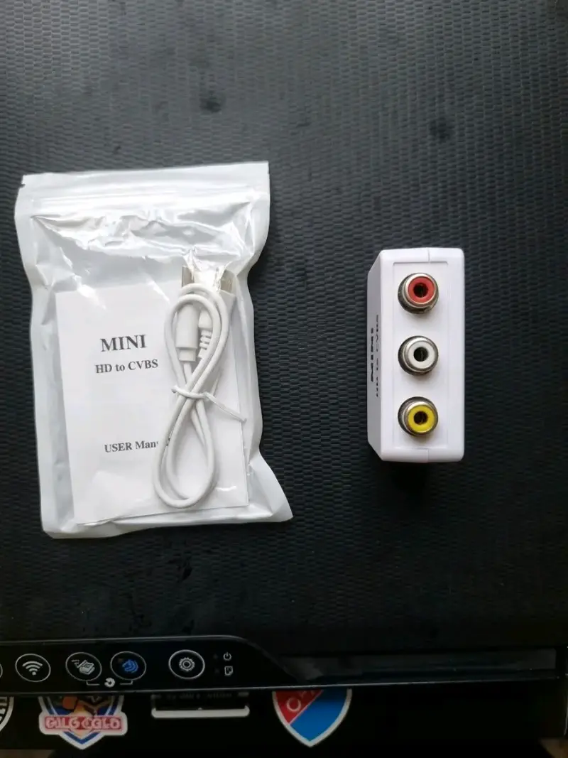 Convertidor HDMI a AV Mini con Escalador 1080P - 2