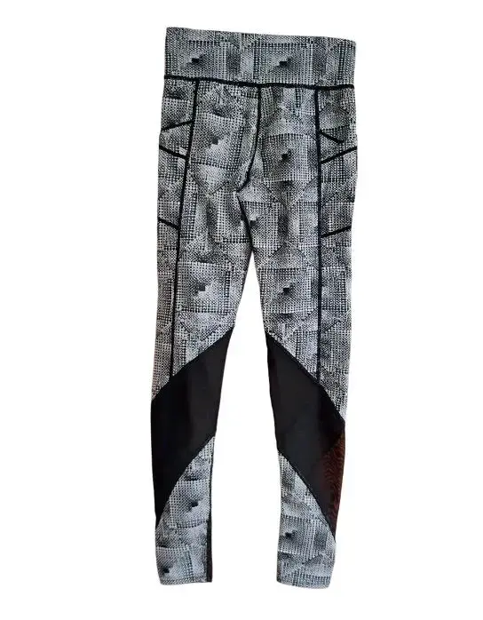 Leggings deportivos estampados en blanco y negro - 2