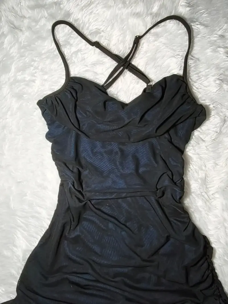 Vestido azul, largo y elegante - 2