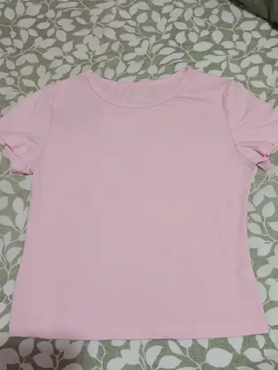 Polera rosa básica para mujer - miniatura 1