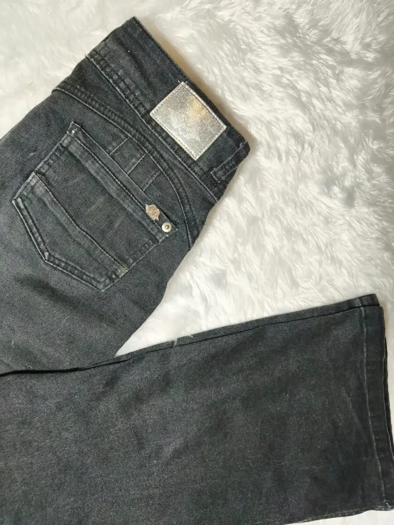 Jeans negros Flare mujer - 1