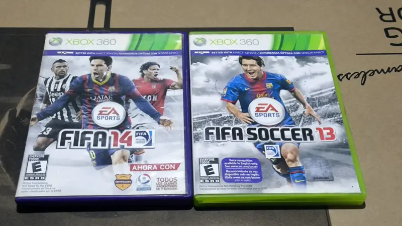 Juegos FIFA 13 y FIFA 14 para Xbox 360