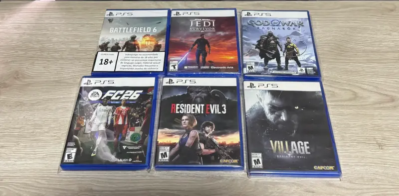 Variedad de juegos ps5