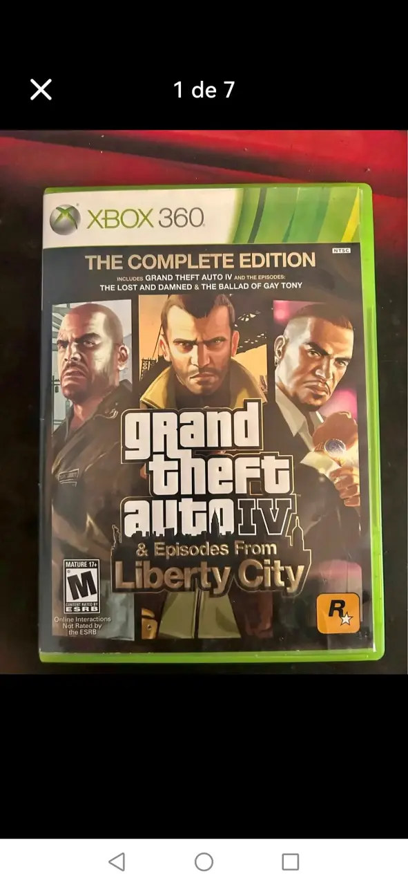 Juego gta 4 y episodes liberty city xbox 360 xbox - 1