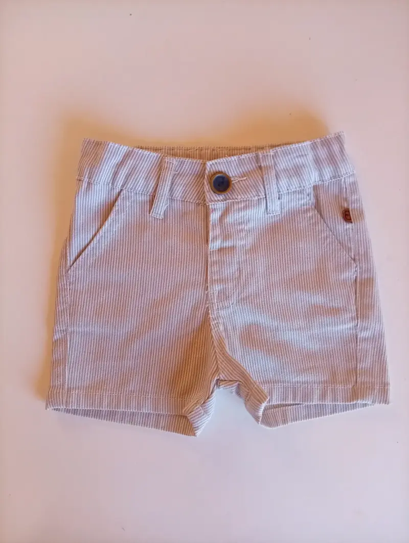 Shorts de bebé a rayas Black & Blue 9M - 1