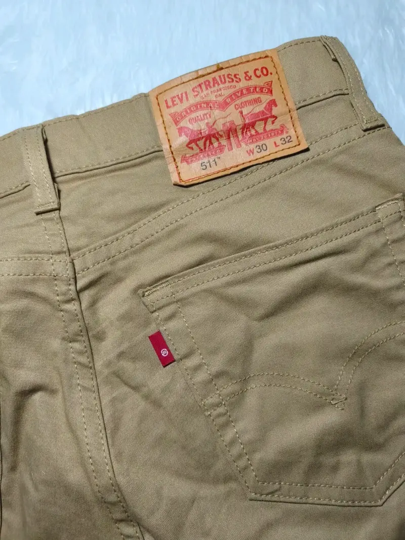 Jeans Levi's 511 Slim Fit Beige originales - 5