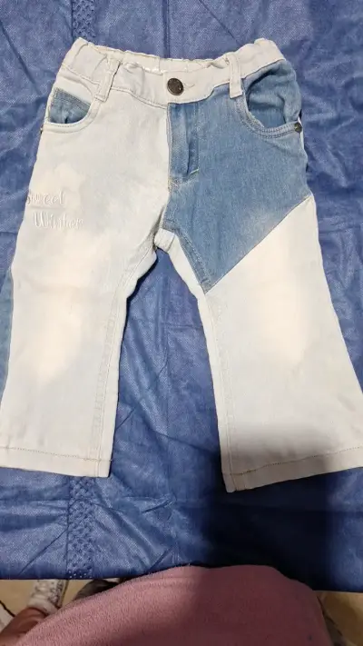 Pantalones de mezclilla para niña limonada - miniatura 1