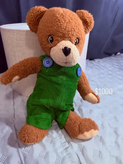 Peluche oso blanco con lazo colorido - miniatura 3