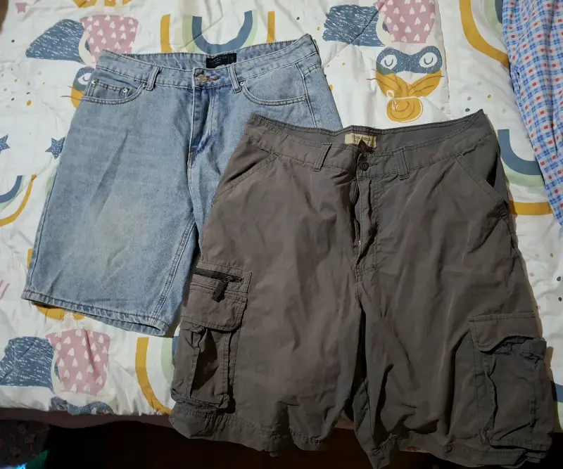 Lote de shorts para hombre en mezclilla y cargo