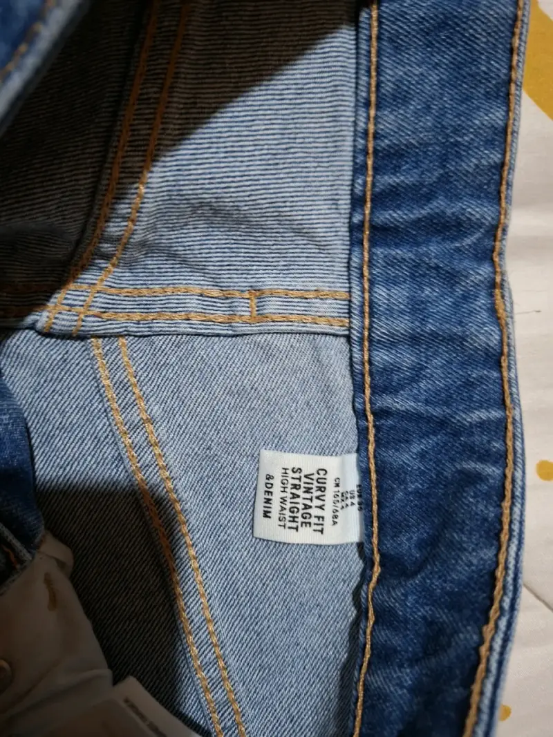 Jeans de mezclilla azul para mujer h&m - 2