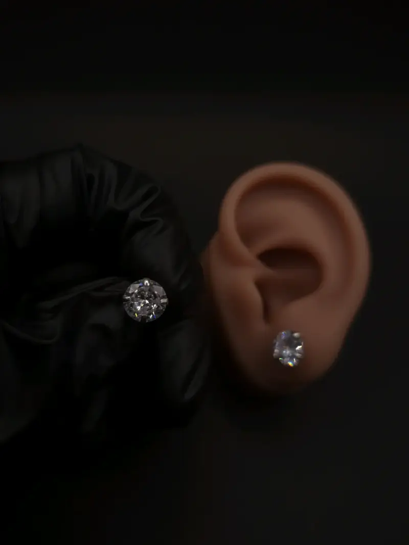 Aros Plata ley 925 (circones 8mm) - 2