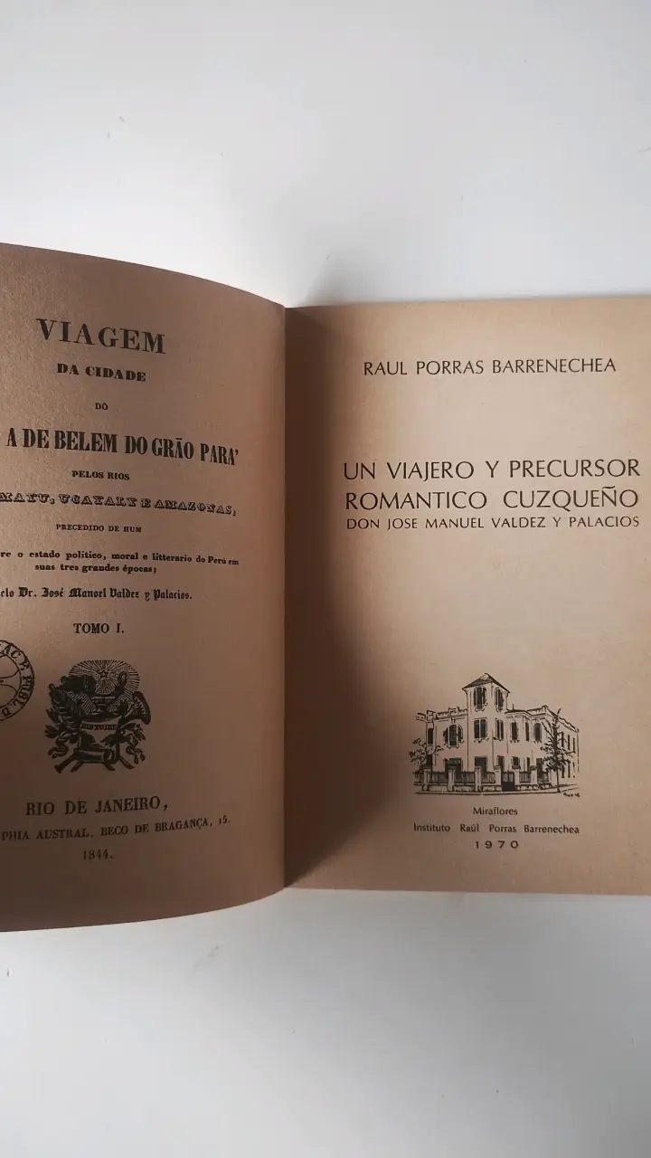 Libro. Raúl Porras Barrenechea. José Manuel Valdez - 2