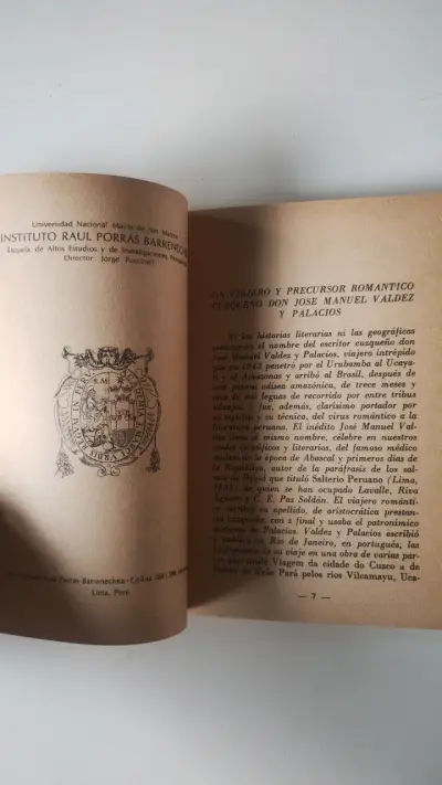 Libro. Raúl Porras Barrenechea. José Manuel Valdez - miniatura 3