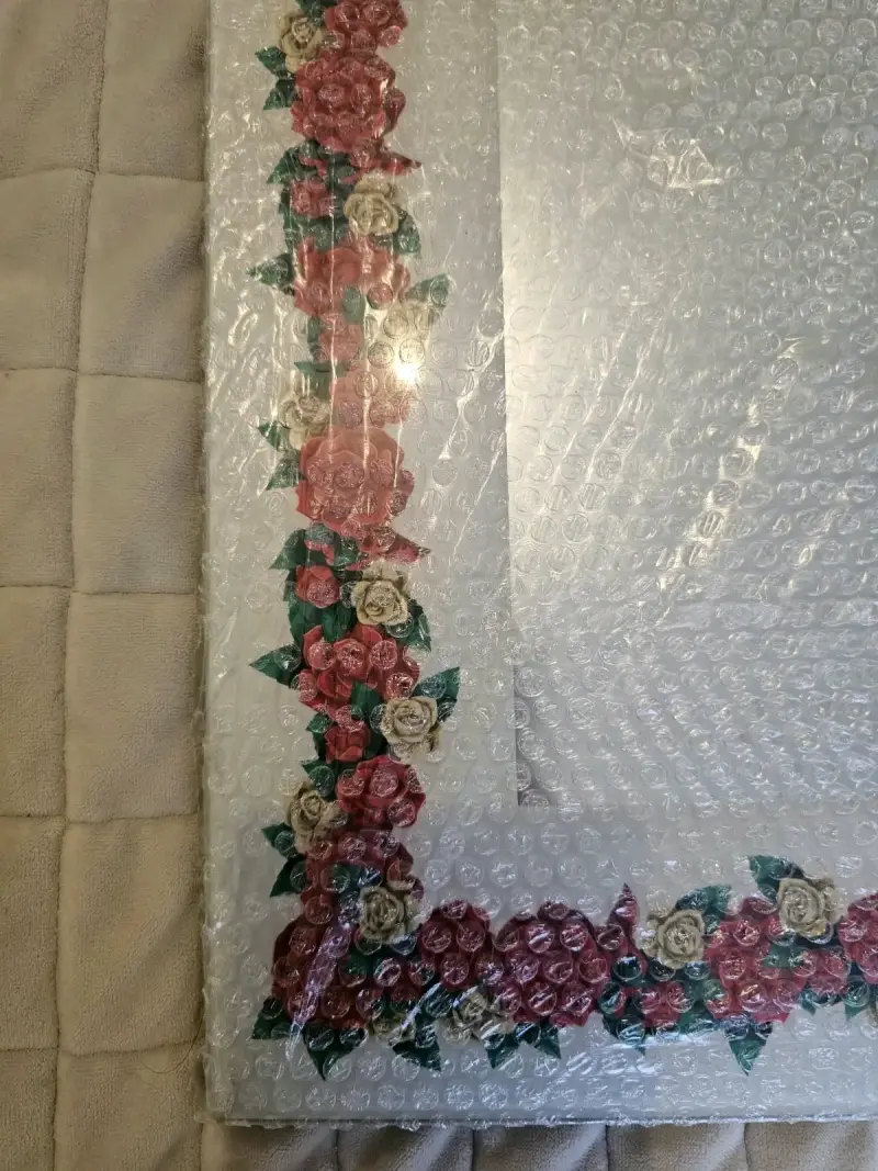 Espejo decorativo Frida Kahlo con marco floral - 3