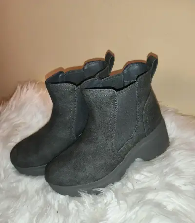 Botas grises BOBS Skechers talla 38 - miniatura 3