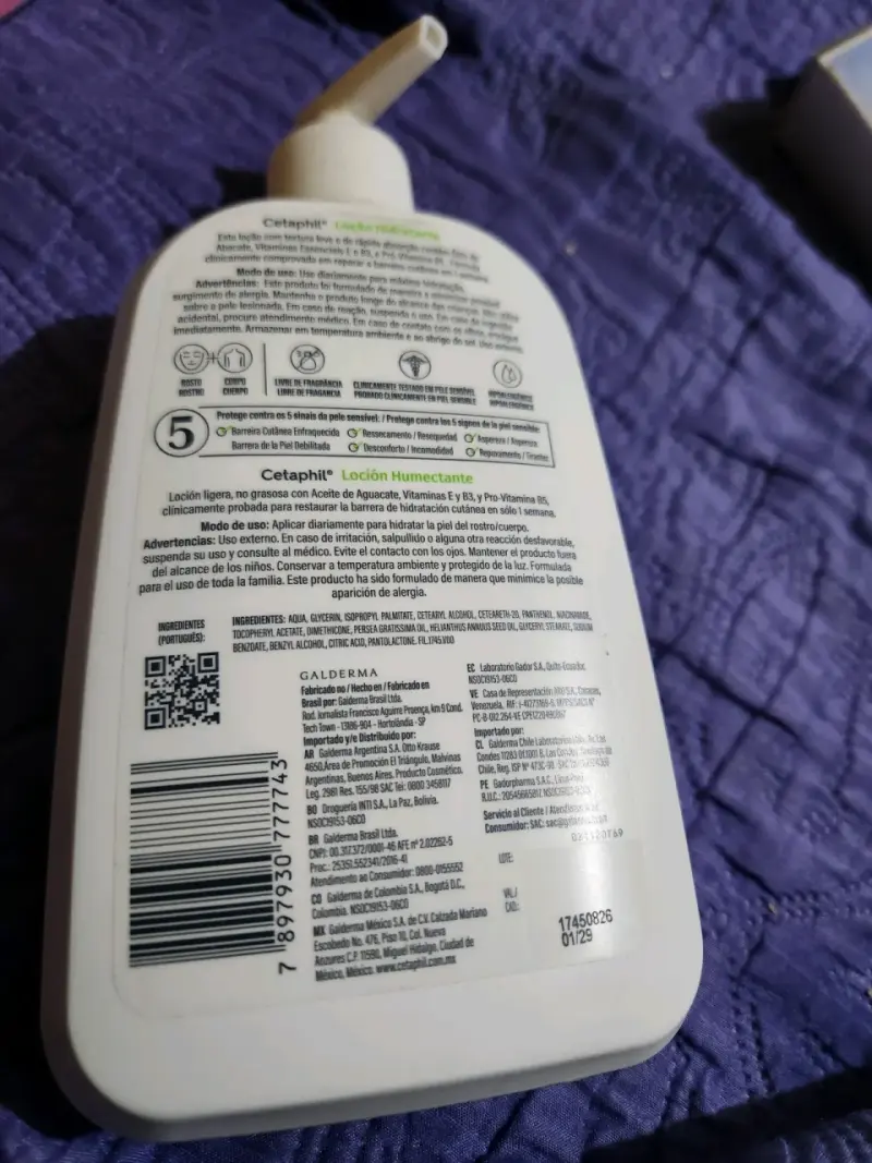 Loción Humectante Cetaphil para Piel Sensible 473 ml - 2