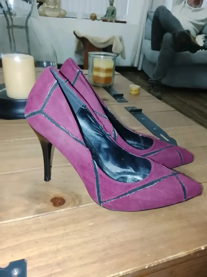 Zapatos de tacón alto fucsia elegantes - 3
