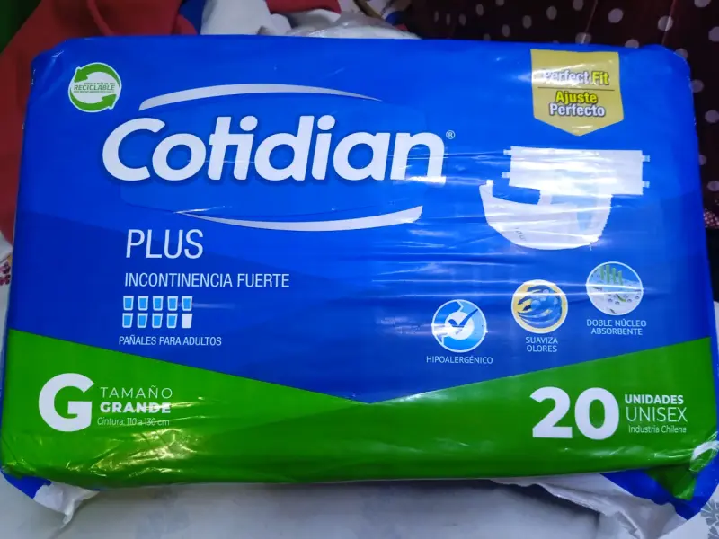 Pañales para adultos Cotidian Plus talla grande