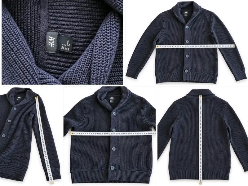 Cardigan azul marino hombre H&M - 2