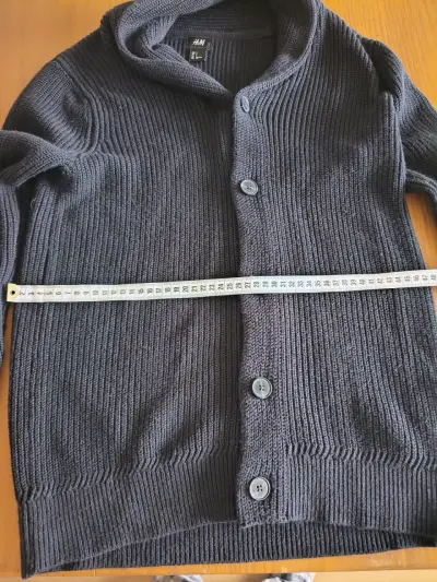 Cardigan azul marino hombre H&M - miniatura 3