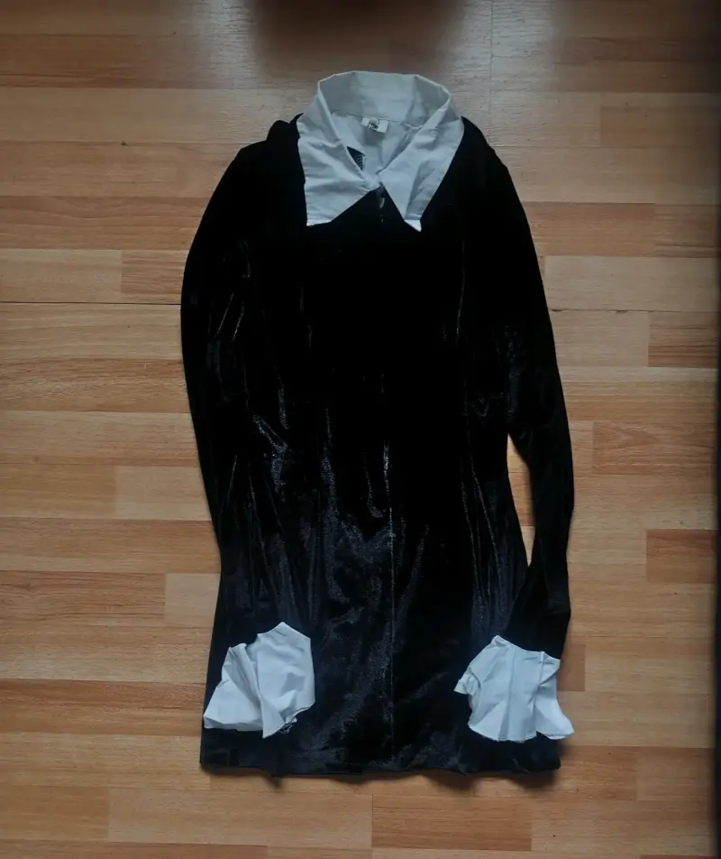 🖤 ¡DISFRAZ / VESTIDO DE MERLINA (WEDNESDAY ADDAMS) - 2