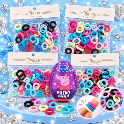 Set de Bandas Elásticas Multicolor con Huevo Sorpresa Peppa Pig - miniatura 2