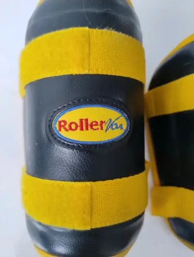 Rodilleras RollerPro amarillas y negr - miniatura 3