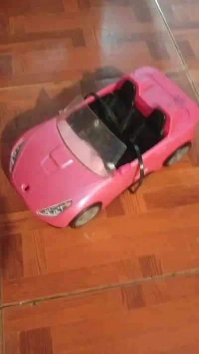 Auto de juguete convertible rosa para niños - miniatura 1