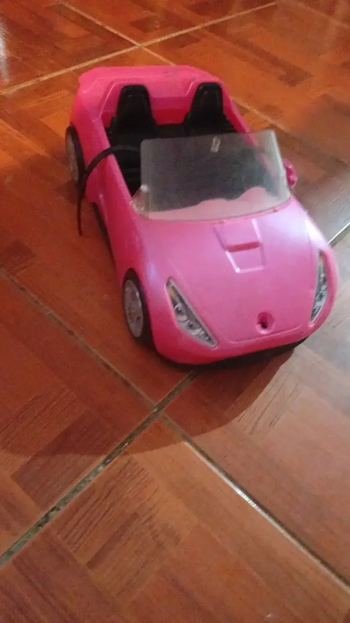 Auto de juguete convertible rosa para niños - 2
