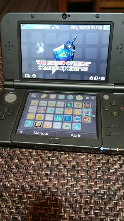 Consola portátil Nintendo 3DS XL negra - miniatura 3