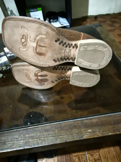 Botas vaqueras Twisted X cuero azul y marrón - miniatura 1
