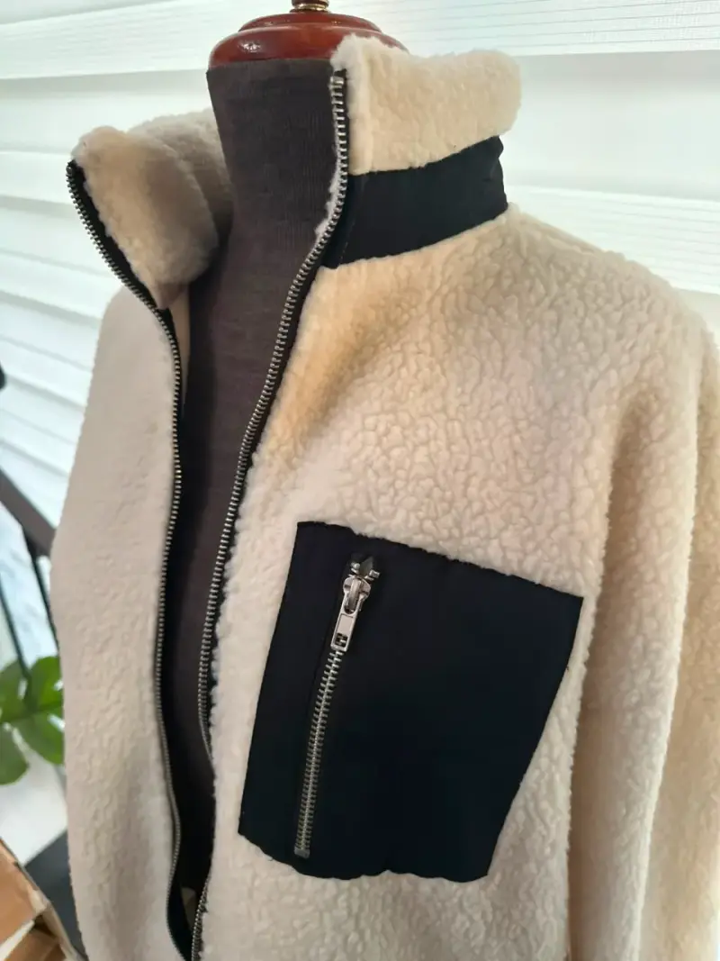 Chaqueta polar blanco invierno talla M opposite - 5