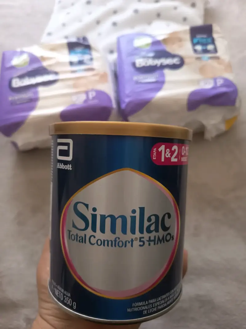 Pañales Babysec Premium P 20 unidades y leche - 2